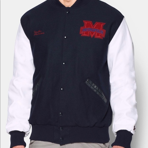 Under Armour Other - Under Armour Superman Varsity Jacket New XL *RARE*